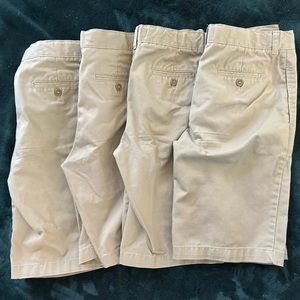 4 pairs Land’s End School Uniform Shorts - Khaki - 16